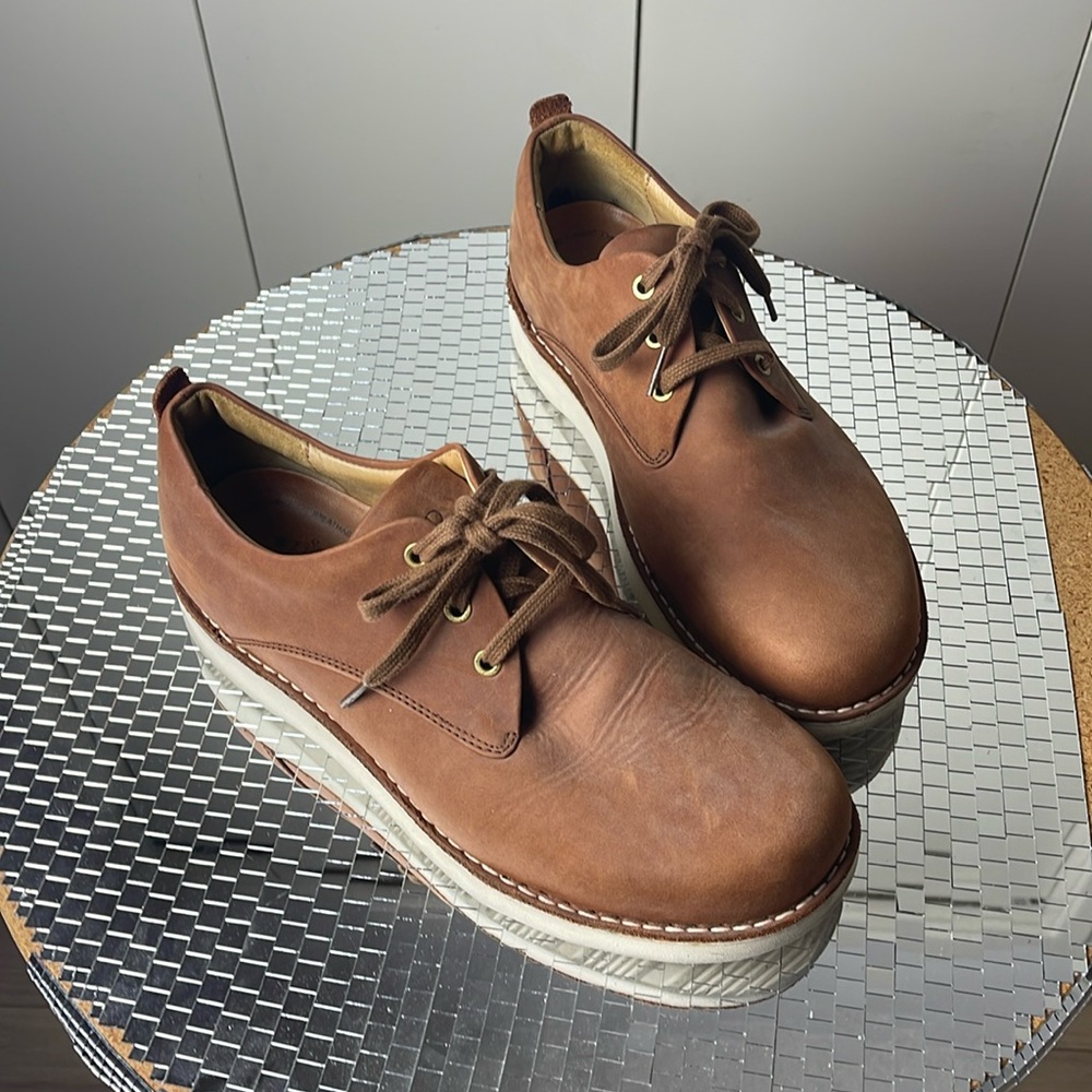 Samuel Hubbard Leather Shoes Light Brown Size 10.5